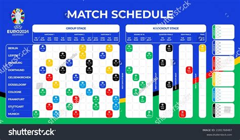 Uefa Euro 2024 Match Schedule Football Stock Vector (Royalty Free) 2281768487 | Shutterstock