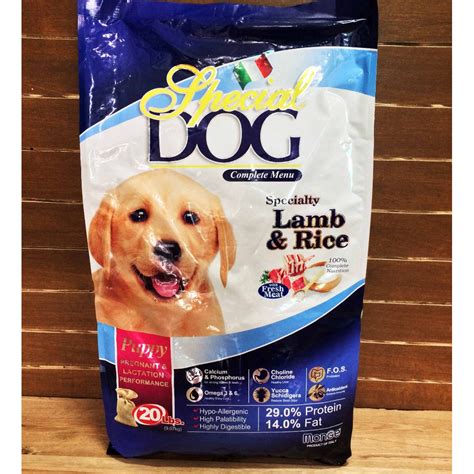 Special Dog Puppy Lamb and Rice Dog Food, Pets Supplies, Pet Food on Carousell