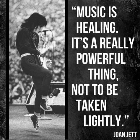 Music is healing. It's a really powerful thing, not to be taken lightly ...