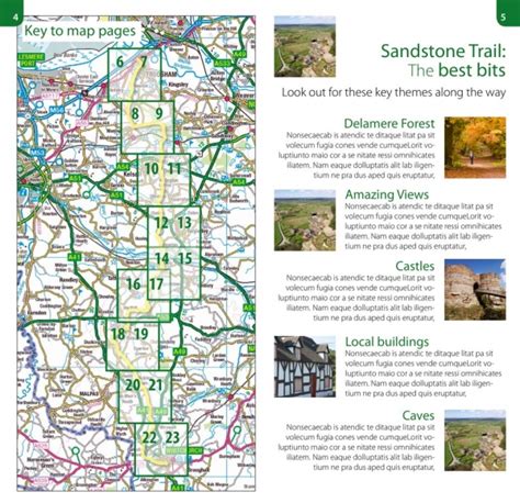 Sandstone Trail: 1:25,000 OS map book - Sandstone Trail