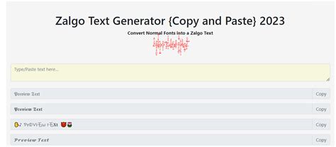 Zalgo Text Generator [Copy and Paste] 2023