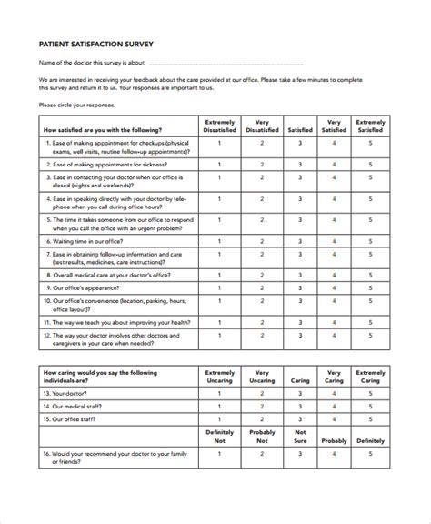 FREE 11+ Sample Feedback Survey Templates in PDF | MS Word