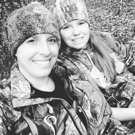 Jamie Dailey spending a little quality time with her daughter in the woods... Doesn't get any ...