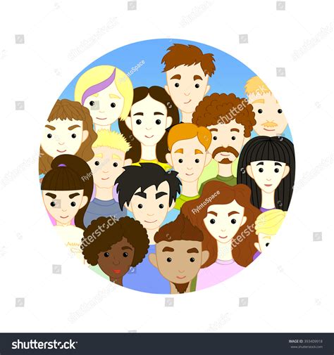 Group International Different People Cartoon Characters Stock Illustration 393409918 | Shutterstock