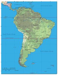 Editable South America Countries, Provinces, Capitals and Cities Map - Illustrator / PDF ...