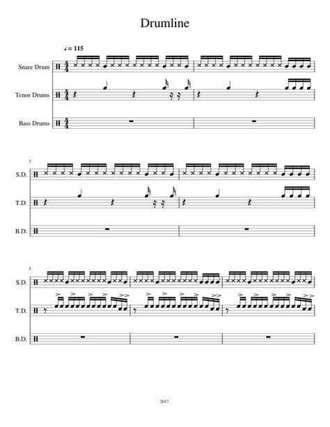 Drumline(From: Drumline the movie) (modified by: SWMS) sheet music for Percussion download free ...