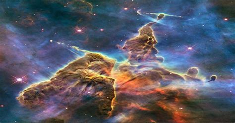 The 'Mystic Mountain' of the Carina Nebula [2,612 x 2,412] : spaceporn