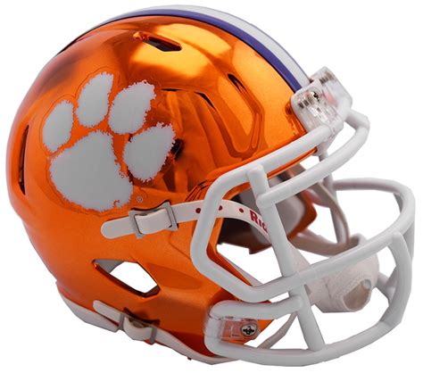 Clemson Tigers Alternate Chrome NCAA Riddell Speed Mini Helmet | eBay