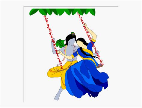 Holi Simple Cute Radha Krishna Drawing / Krishna janmashtami ...