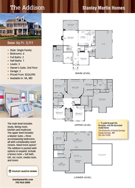 Stanley Martin Homes Floor Plans - floorplans.click