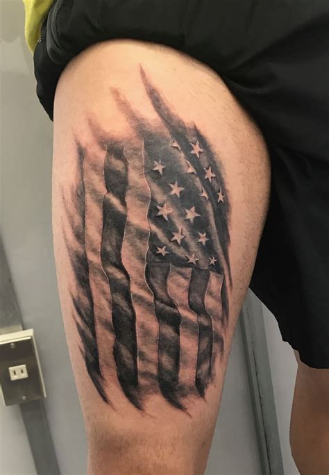 American Flag Tattoo Black And White - 50 Awesome American Flag Tattoo Ideas Outsons Men S ...
