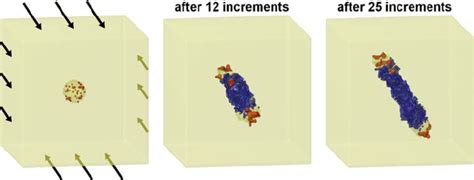 Simulation of the osteon formation. Starting from the initial cavity ...