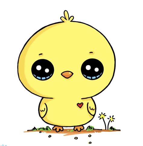 Chick Kawaii Girl Drawings, Cute Disney Drawings, Cute Food Drawings ...