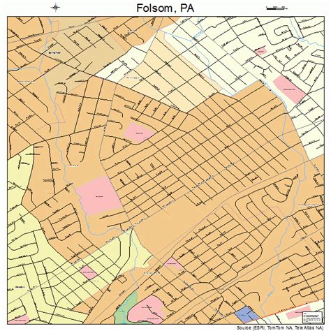 Folsom Pennsylvania Street Map 4226432