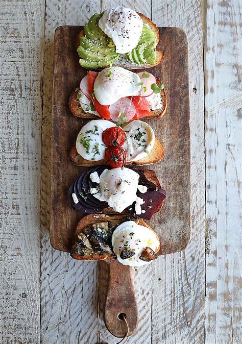 Gourmet Breakfast Toast Recipes with Poached Eggs - Easy Home Meals