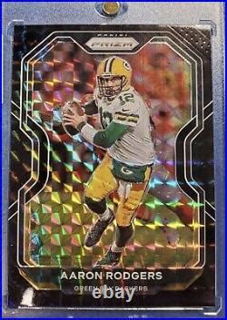 AARON RODGERS 2020 Panini Prizm Hobby Black Finite #206 1/1 Packers SSP SP | Green Bay Packers