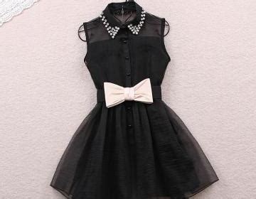 Bow Dress In Black White on Luulla