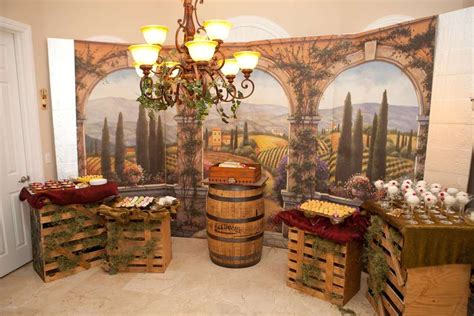 Silvia's International Flare" | CatchMyParty.com Wine Party Decorations ...