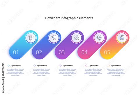 5 Step Infographic Stock Template | Adobe Stock