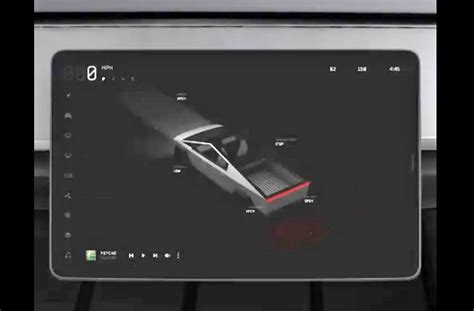 Tesla Cybertruck Screen