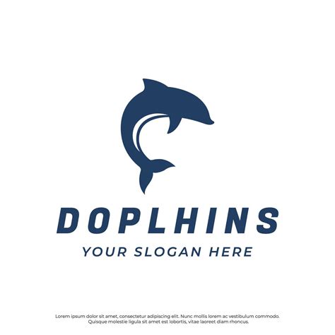 Dolphin Logo template design. Dolphins jump on the waves of the sea or ...