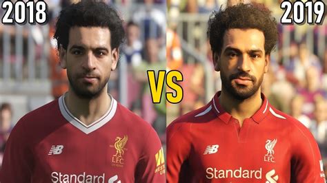 PES 2019 vs PES 2018 Graphics Comparison (PS4 Pro) - YouTube