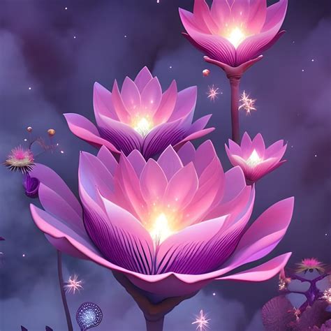 Magical Flowers - AI Generated Artwork - NightCafe Creator