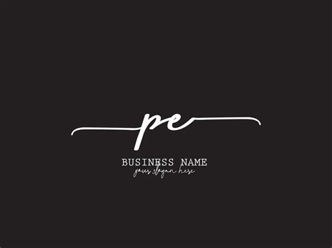 Stylish Pe Signature Logo, Modern PE Logo Letter Design For You 33337560 Vector Art at Vecteezy