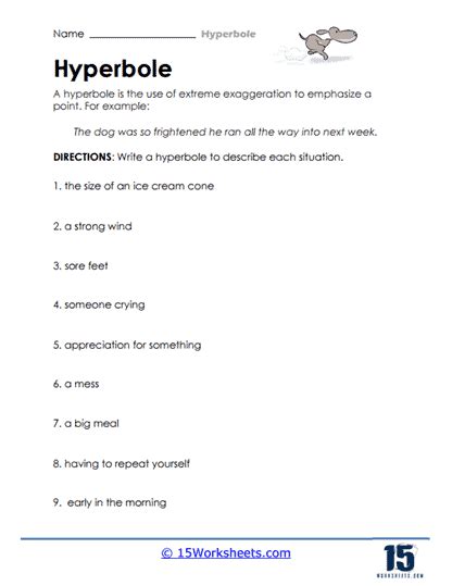 Hyperbole Worksheets - 15 Worksheets.com