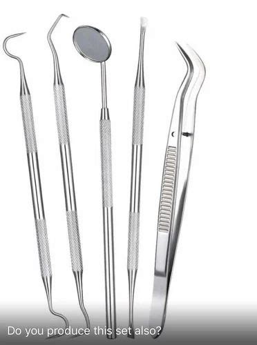 Dental Instruments Set Of 5, For Oral Therapy at Rs 255/piece in ...