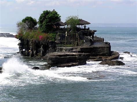 Pura Tanah Lot, Temple with Exotic Sunset View - Bali, The Island of ...