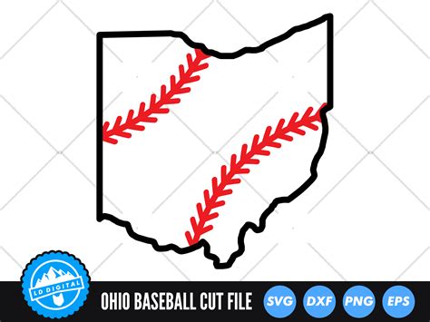 Ohio Outline SVG | Ohio Baseball SVG Graphic by lddigital · Creative ...