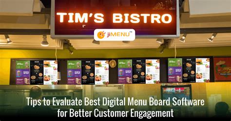 Tips to Evaluate Best Digital Menu Board Software for Better Customer Engagement