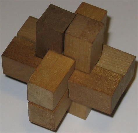 several wooden blocks stacked on top of each other