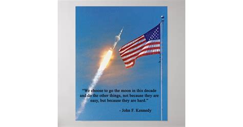 Apollo 11 launch with American Flag Poster | Zazzle