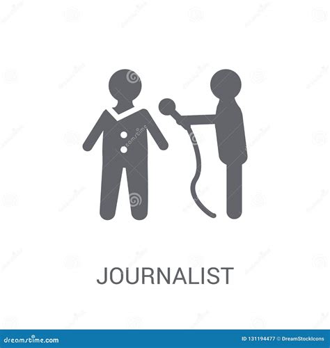 Journalist Icon. Trendy Journalist Logo Concept on White Background ...