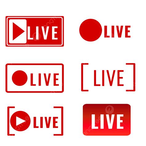 Red Live Icon, Red Live, Live Icon, Youtube PNG Transparent Clipart ...