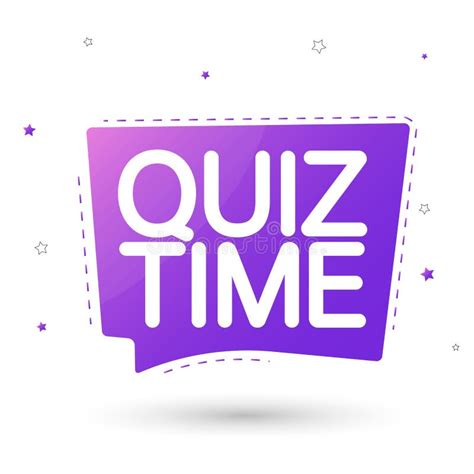 Quiz Time, Banner Design Template Stock Illustration - Illustration of print, concept: 235648367