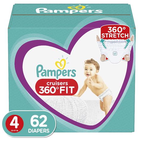 Pampers Cruisers 360 Fit Diapers - Size 4, 62 Count - Walmart.com