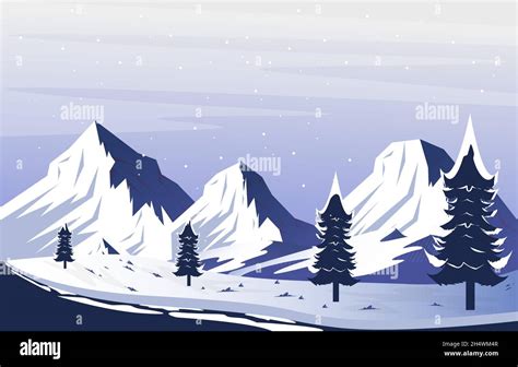 Snowy Mountain Landscape