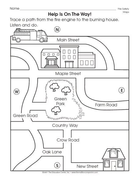 Social Studies Worksheet: map skills - The Mailbox | Social studies worksheets, Map skills, Map ...