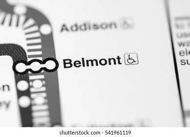 Belmont Station Chicago Metro Map Stock Photo 541961119 | Shutterstock