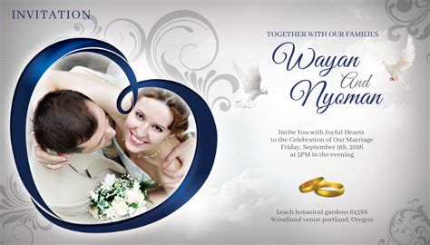 Copy of Wedding Invitation Template | PosterMyWall