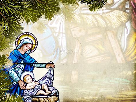 Away In a Manger Church PowerPoint Template