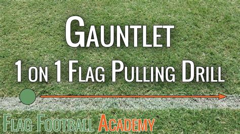 Gauntlet - Flag Football Flag Pulling Drill - YouTube