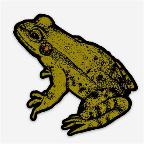 Large Frog Sticker Vintage Bike Sticker Frog Decal Bicycle - Etsy