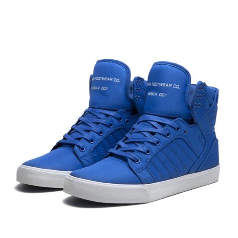 SUPRA SKYTOP "COBALT" Shoe | ROYAL - WHITE | Official SUPRA Footwear Site | Supra shoes, Running ...