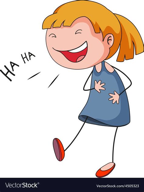 Girl laughing Royalty Free Vector Image - VectorStock , #Aff, #Royalty, #laughing, #Girl, #Free ...