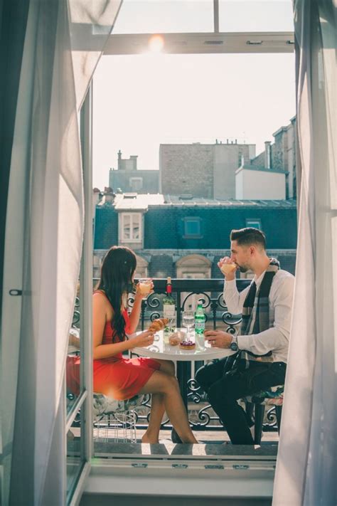 Breakfast on a private balcony in Paris - by @danandnatty Paris Breakfast, Travel Couple, Couple ...