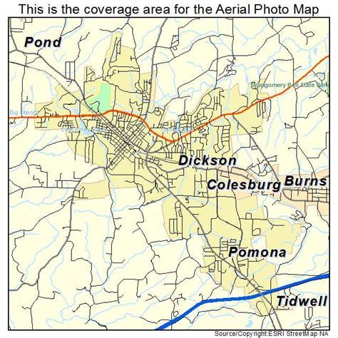 Aerial Photography Map of Dickson, TN Tennessee